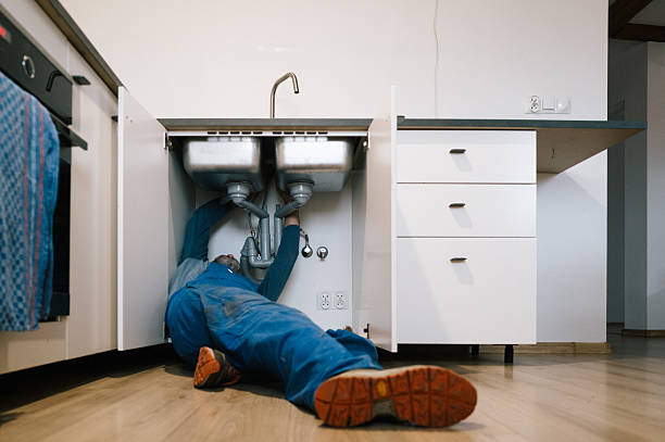 Professional Drain Cleaning technician working in Bates City, MO